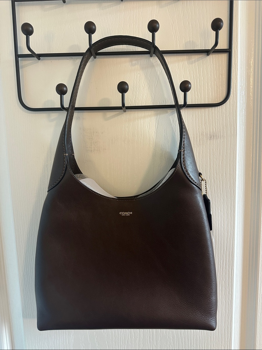 Coach - Brooklyn Shoulder Bag 28 in Maple Brown